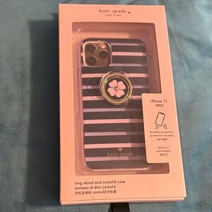 kate spade Striped iPhone 11 Pro Case - Pink and Navy